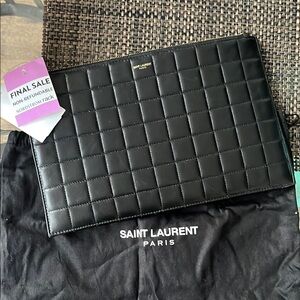 Saint Laurent Black Quilted Bag